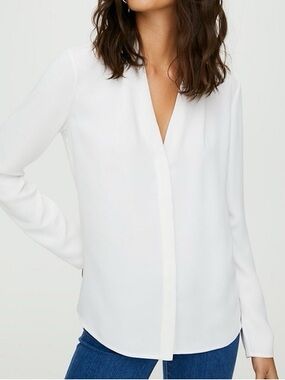 Babaton White Power Blouse, Small